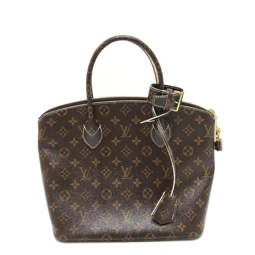 LOUIS VUITTON M40597 シャイニーモノグラム ロックイットPM トートバッグ カバン ハンドバッグ キャンバス レディース ブラウン
