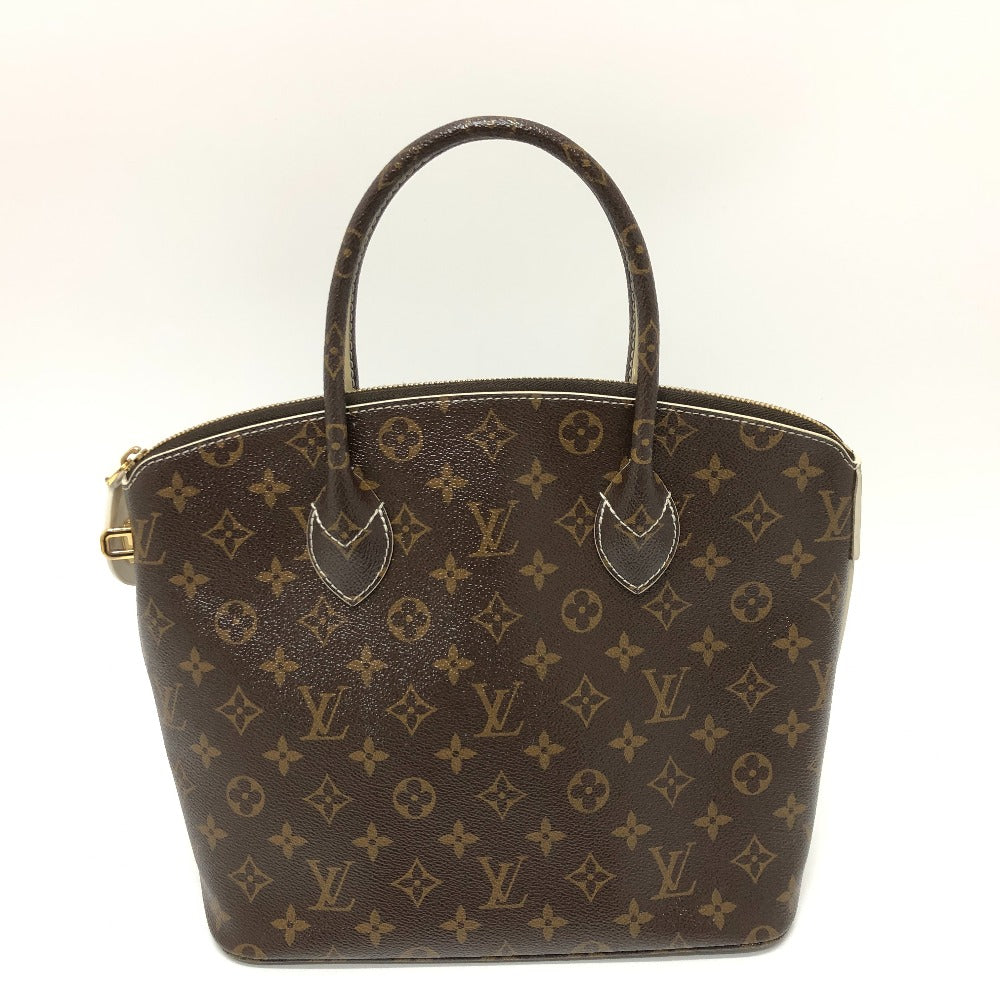 LOUIS VUITTON M40597 シャイニーモノグラム ロックイットPM トートバッグ カバン ハンドバッグ キャンバス レディース ブラウン