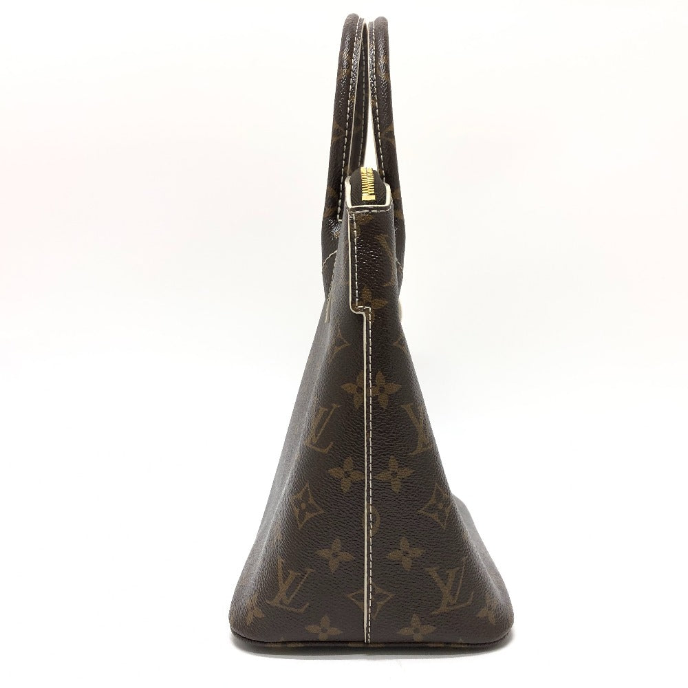 LOUIS VUITTON M40597 シャイニーモノグラム ロックイットPM トートバッグ カバン ハンドバッグ キャンバス レディース ブラウン