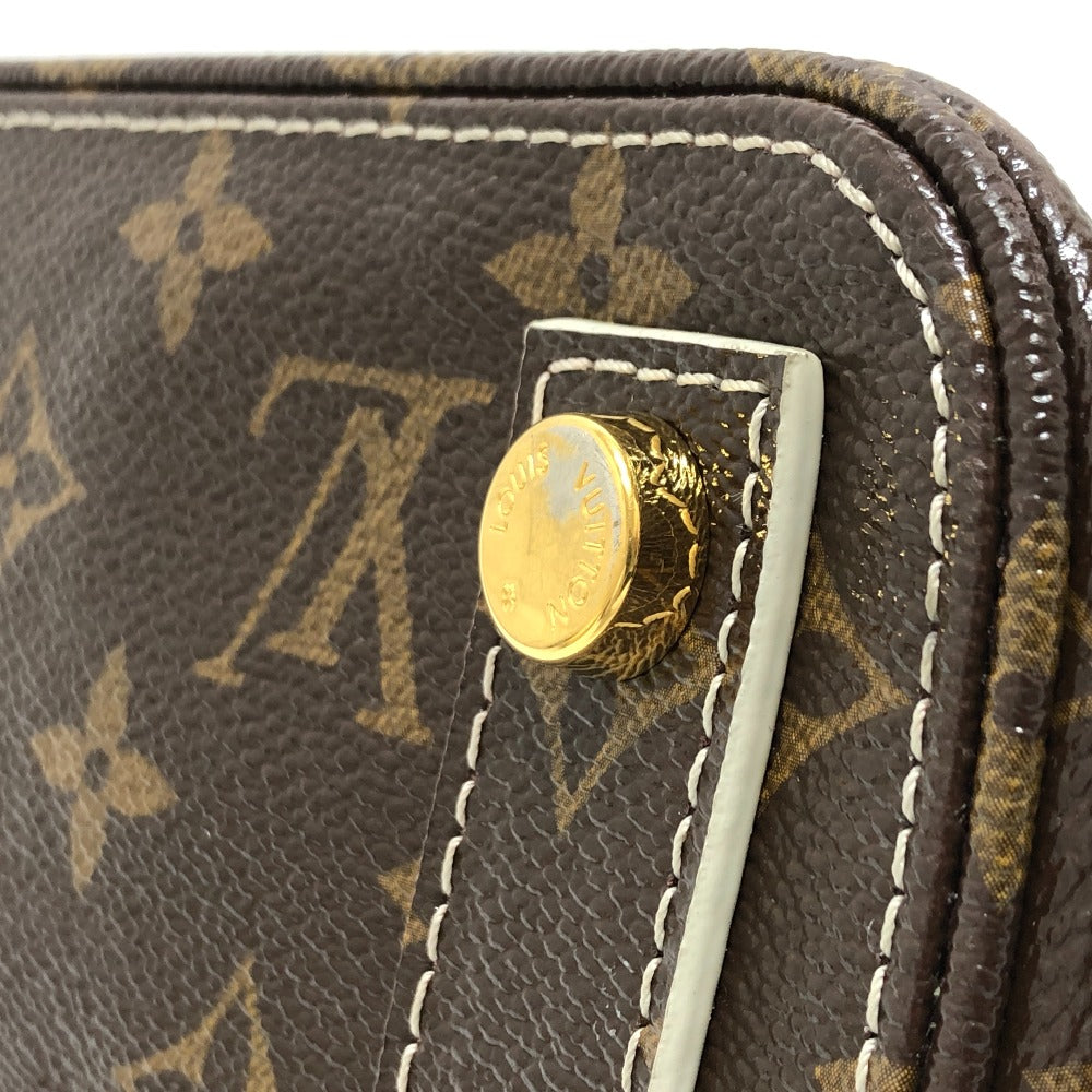 LOUIS VUITTON M40597 シャイニーモノグラム ロックイットPM トートバッグ カバン ハンドバッグ キャンバス レディース ブラウン