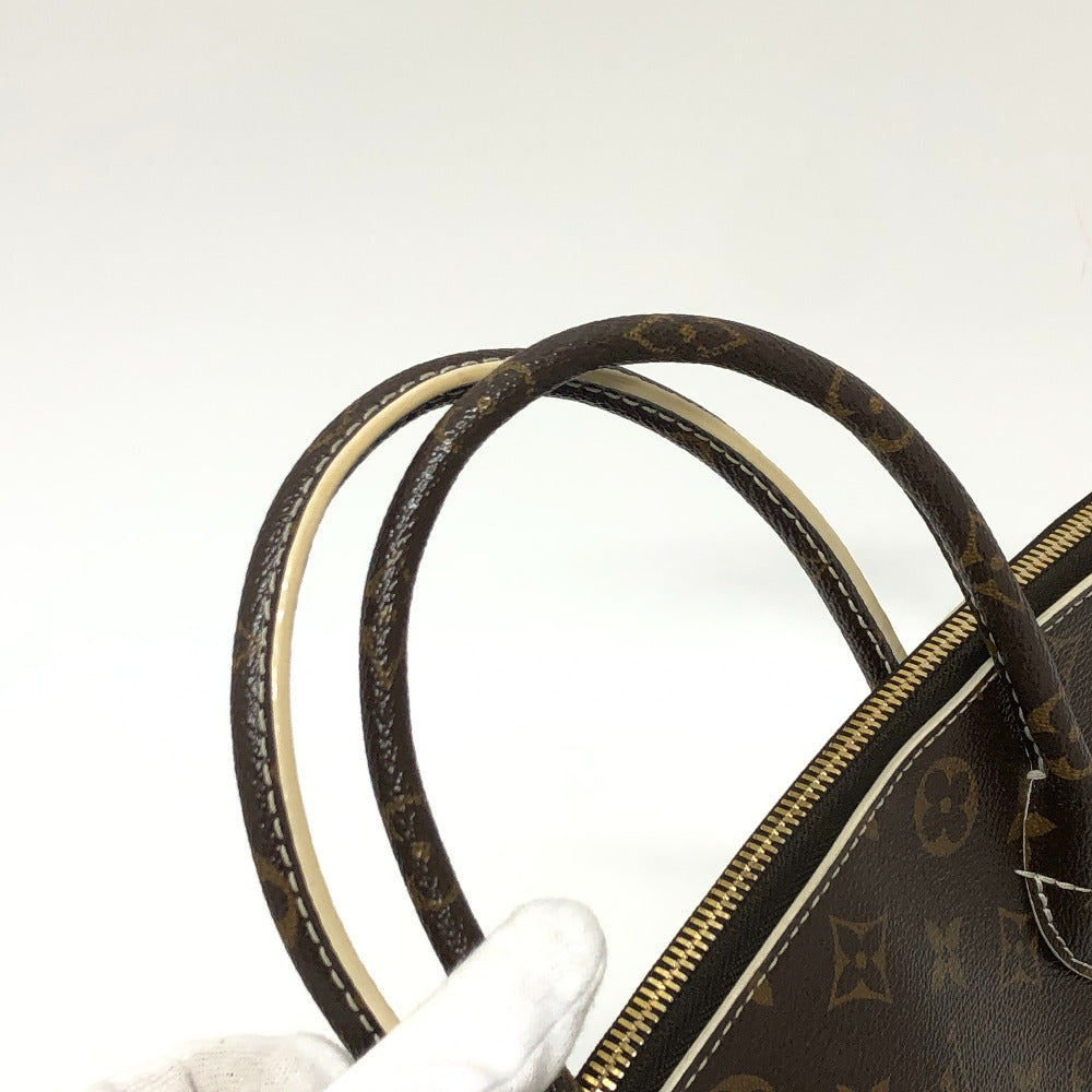 LOUIS VUITTON M40597 シャイニーモノグラム ロックイットPM トートバッグ カバン ハンドバッグ キャンバス レディース ブラウン