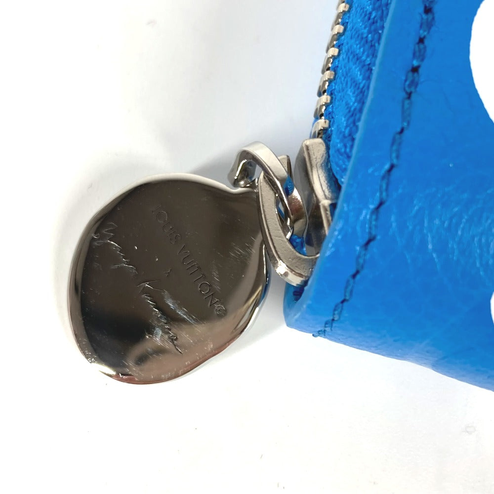 LOUIS VUITTON M81954 LV×YK 草間彌生コラボ ジッピーウォレット インフィニティ ドット モノグラムアンプラント 長財布 モノグラムアンプラントレザー メンズ ブルー