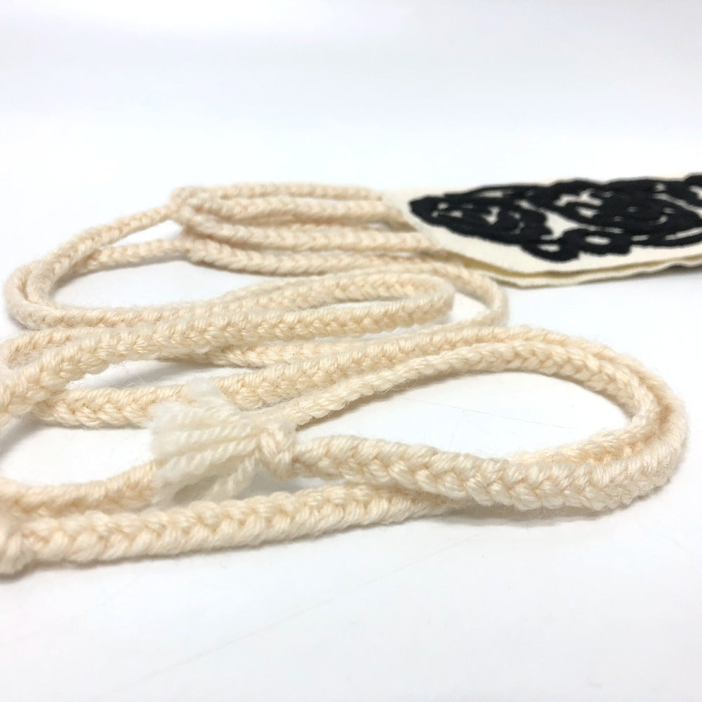 Dior メキシカンフラワーベルト エンブロイダリー ロゴ 刺繍 ズボン用ベルト ベルト キャンバス レディース ホワイト