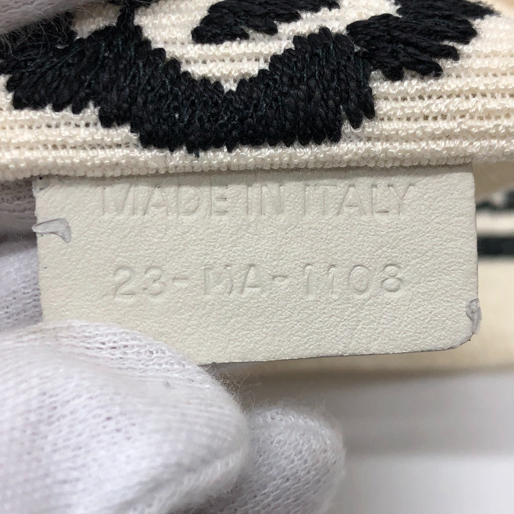 Dior メキシカンフラワーベルト エンブロイダリー ロゴ 刺繍 ズボン用ベルト ベルト キャンバス レディース ホワイト