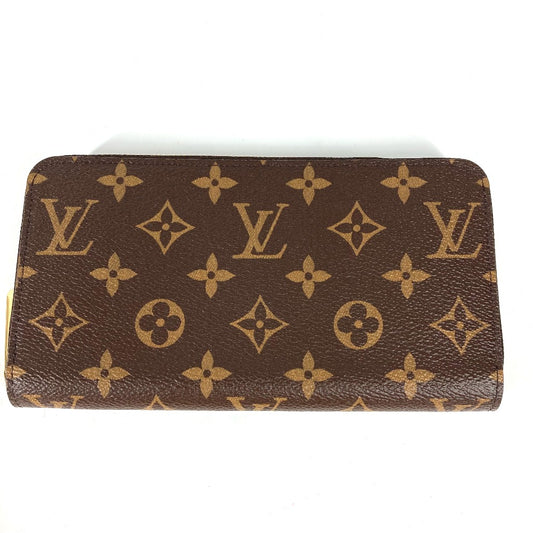 LOUIS VUITTON M41895 モノグラム ジッピーウォレット ラウンドファスナー 長財布 モノグラムキャンバス レディース フューシャ ブラウン