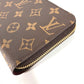 LOUIS VUITTON M41895 モノグラム ジッピーウォレット ラウンドファスナー 長財布 モノグラムキャンバス レディース フューシャ ブラウン