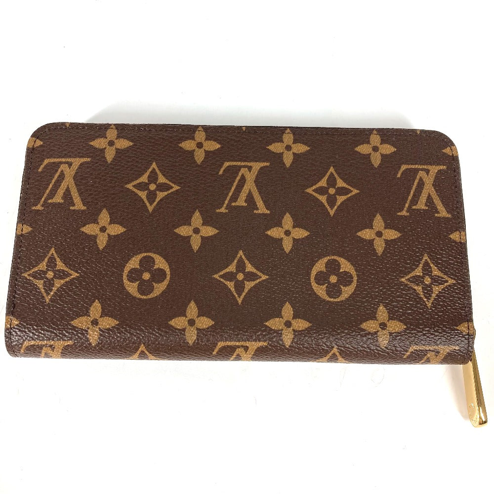 LOUIS VUITTON M41895 モノグラム ジッピーウォレット ラウンドファスナー 長財布 モノグラムキャンバス レディース フューシャ ブラウン