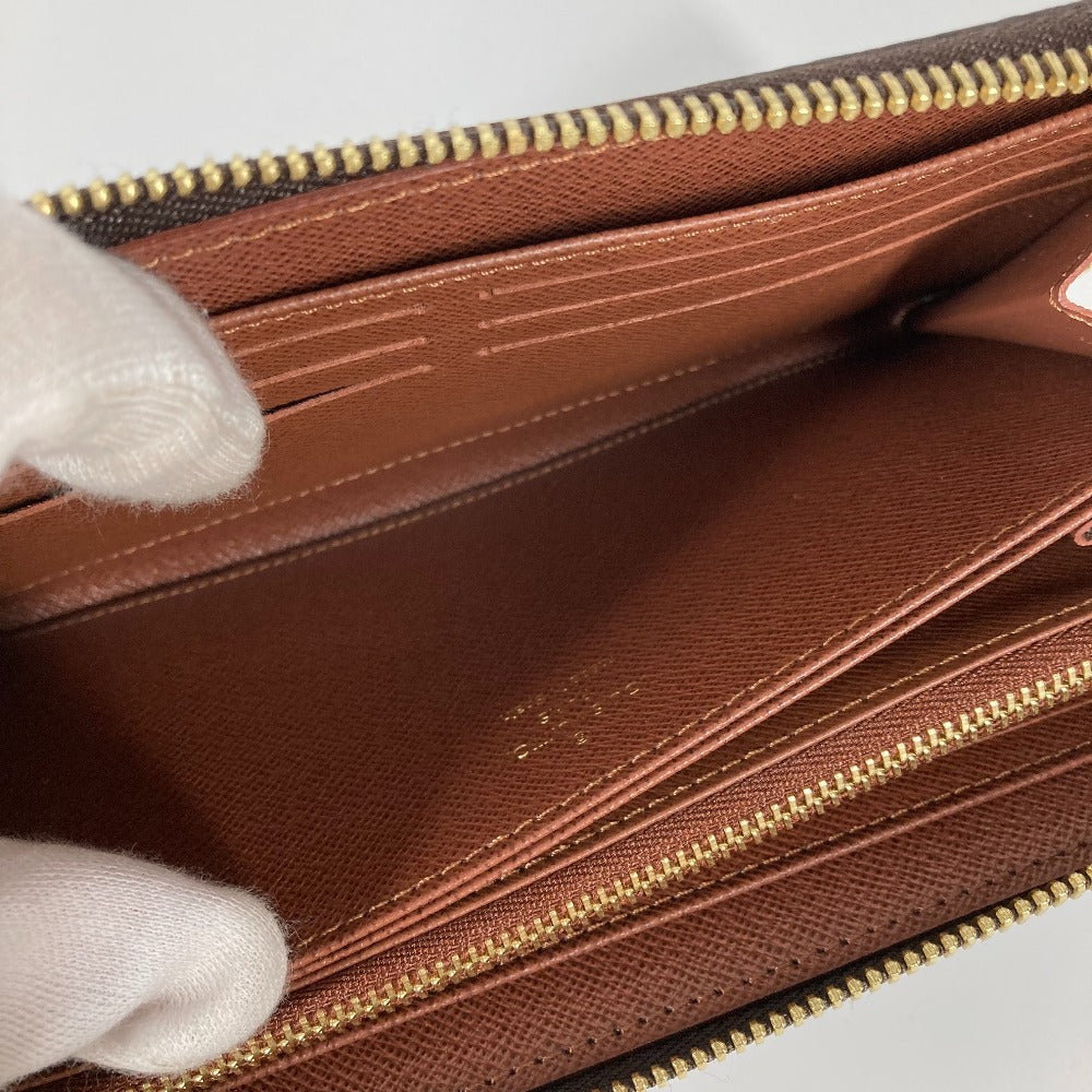 LOUIS VUITTON M42616 モノグラム ジッピーウォレット ラウンドファスナー 長財布 モノグラムキャンバス レディース ブラウン