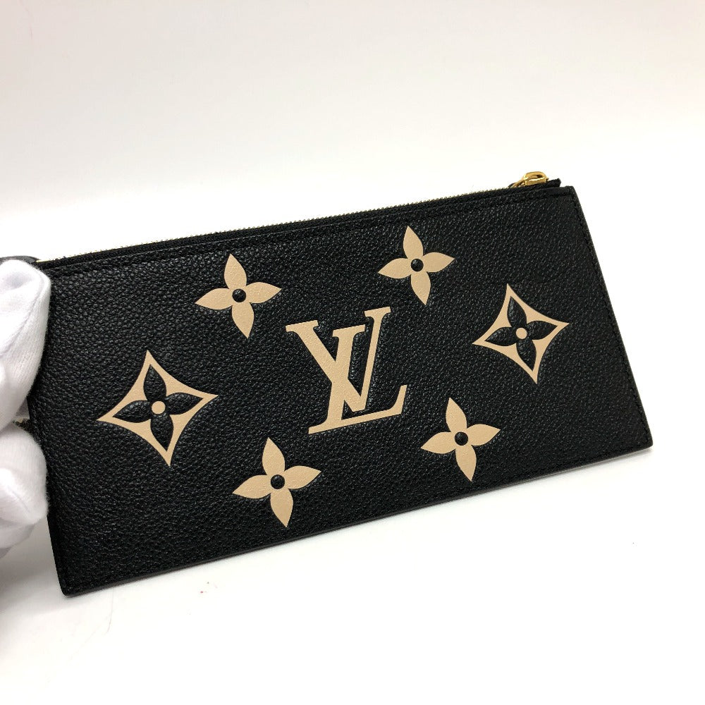 LOUIS VUITTON M80482 モノグラムアンプラント ポシェット・フェリシー チェーンウォレット ショルダーバッグ 長財布 モノグラムアンプラントレザー レディース ブラック