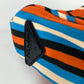 PRADA 2VY007 Striped Triangle Bayadere Canvas Crossbody Shoulder Bag for Men, Orange
