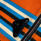 PRADA 2VY007 Striped Triangle Bayadere Canvas Crossbody Shoulder Bag for Men, Orange
