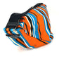 PRADA 2VY007 Striped Triangle Bayadere Canvas Crossbody Shoulder Bag for Men, Orange