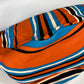 PRADA 2VY007 Striped Triangle Bayadere Canvas Crossbody Shoulder Bag for Men, Orange