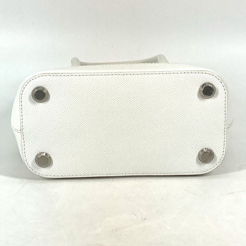 BALENCIAGA 596159 ロゴ ヴィルXXS 2WAY ハンドバッグ トートバッグ 斜め掛け ショルダーバッグ レザー レディース ホワイト