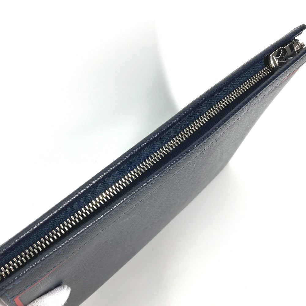 LOUIS VUITTON M63394 タイガ ポシェット ヴォワヤージュ カバン ポーチ バイカラー セカンドバッグ タイガレザー メンズ ブルーマリーヌ ネイビー