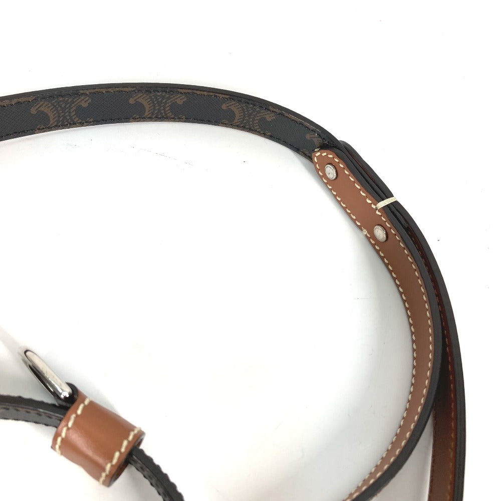 CELINE 4M1582EAV.04LI トリオンフ ドッグリーシュ 犬 ペット ドッグ リード レザー/キャンバス ユニセックス タン ブラウン