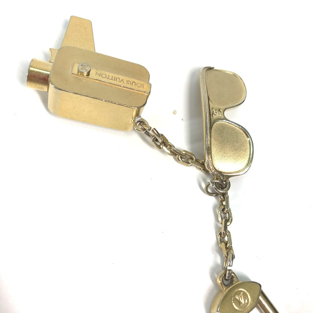 LOUIS VUITTON M65383 Eyeglasses, Gun Sunglasses, Porte-Clés Cannes Bag Charm, Keychain, Metal, Men's, Gold