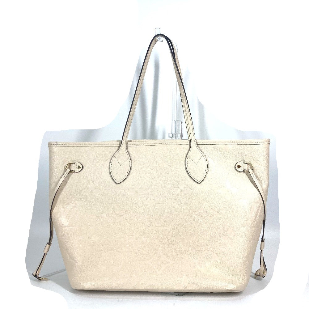 LOUIS VUITTON M46676 モノグラムアンプラント ネヴァーフル MM ショルダーバッグ カバン 肩掛け トートバッグ モノグラムアンプラントレザー レディース クレーム ベージュ