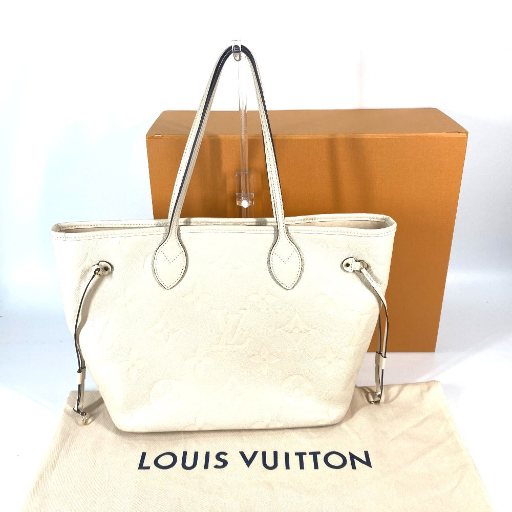 LOUIS VUITTON M46676 モノグラムアンプラント ネヴァーフル MM ショルダーバッグ カバン 肩掛け トートバッグ モノグラムアンプラントレザー レディース クレーム ベージュ