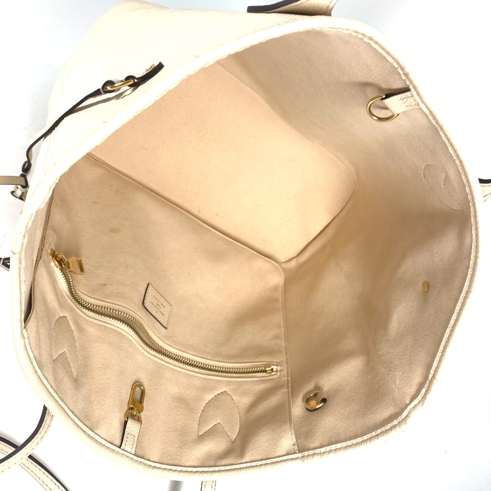 LOUIS VUITTON M46676 モノグラムアンプラント ネヴァーフル MM ショルダーバッグ カバン 肩掛け トートバッグ モノグラムアンプラントレザー レディース クレーム ベージュ