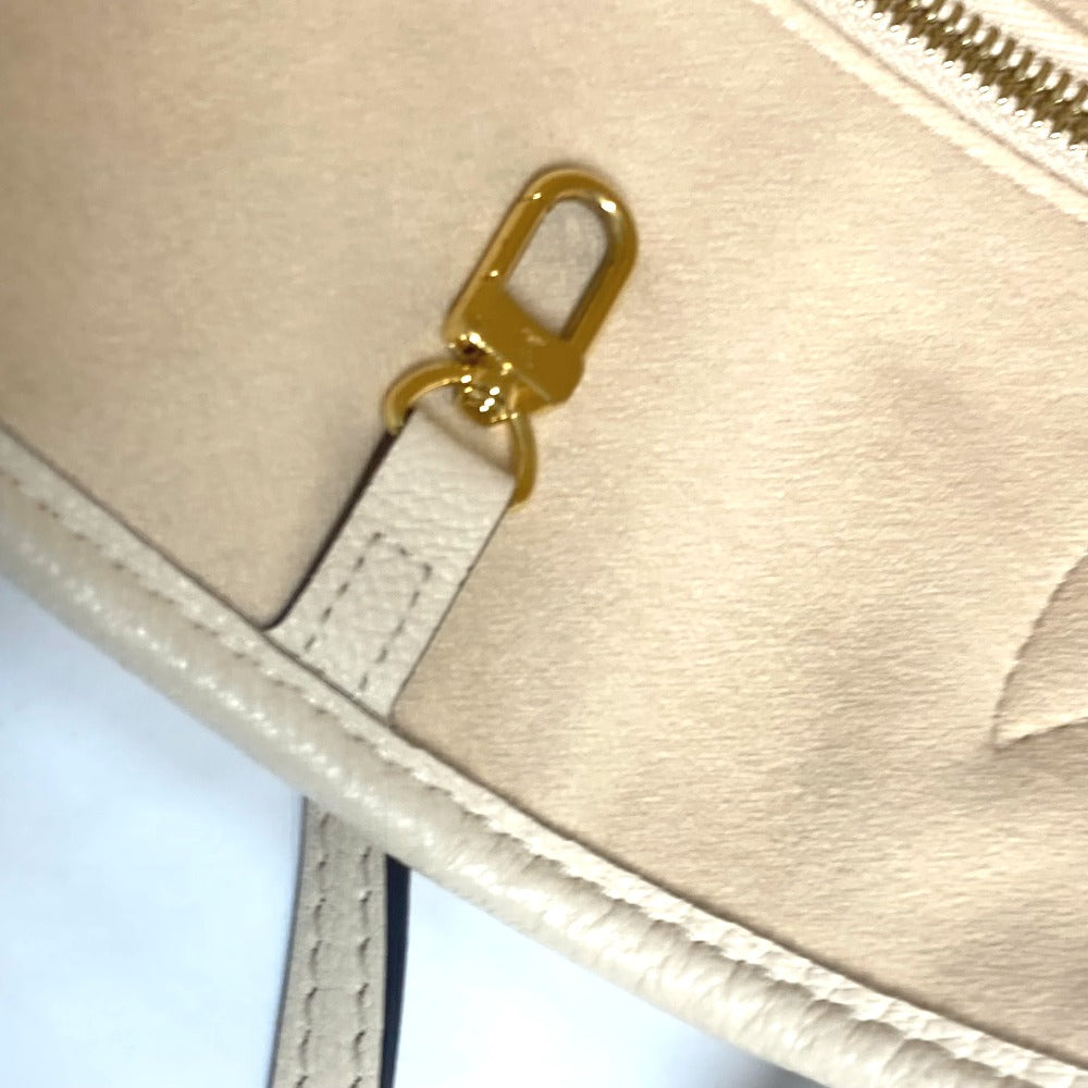LOUIS VUITTON M46676 モノグラムアンプラント ネヴァーフル MM ショルダーバッグ カバン 肩掛け トートバッグ モノグラムアンプラントレザー レディース クレーム ベージュ