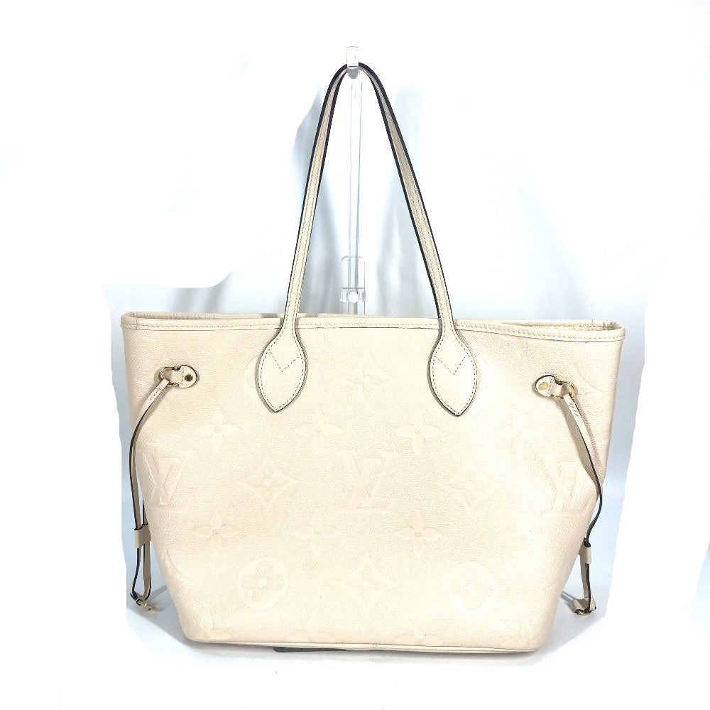 LOUIS VUITTON M46676 モノグラムアンプラント ネヴァーフル MM ショルダーバッグ カバン 肩掛け トートバッグ モノグラムアンプラントレザー レディース クレーム ベージュ