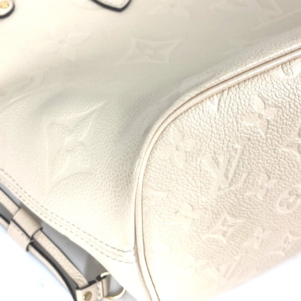 LOUIS VUITTON M46676 モノグラムアンプラント ネヴァーフル MM ショルダーバッグ カバン 肩掛け トートバッグ モノグラムアンプラントレザー レディース クレーム ベージュ
