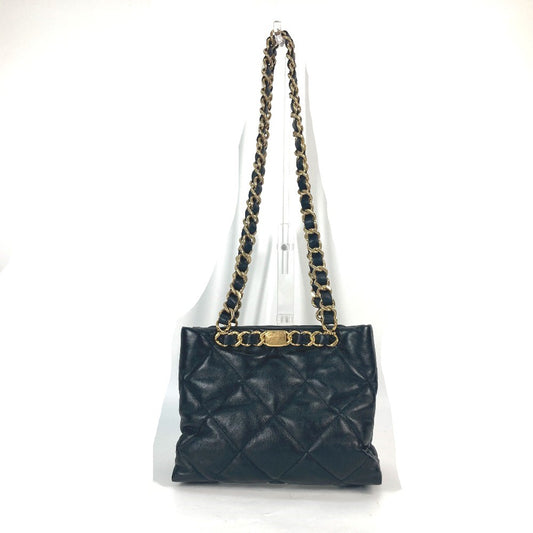 CHANEL AS3502 チェーンバッグ キルティング マトラッセ スモールショッピングバッグ カバン CC ココマーク ショルダーバッグ ラムスキン レディース ブラック