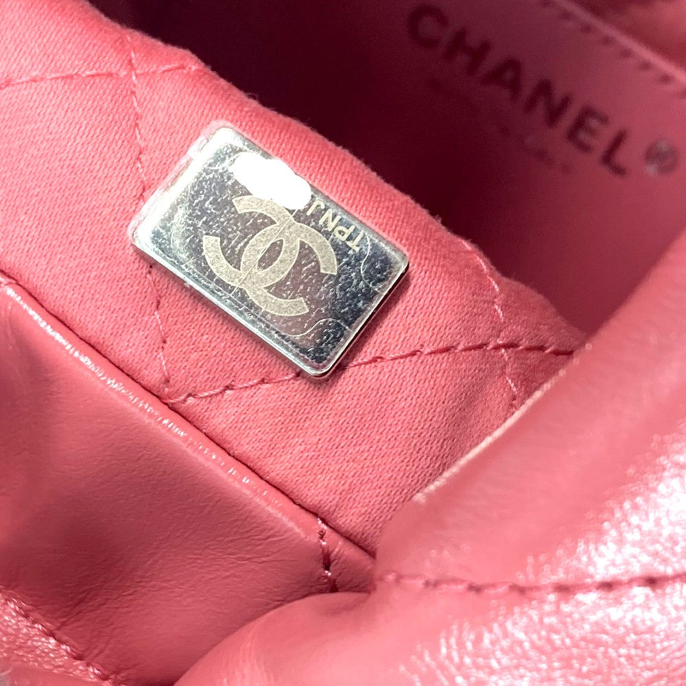 CHANEL AS3980 チェーン シャネル22 ミニハンドバッグ 2WAY チェーン 斜め掛け ショルダーバッグ カーフスキン レディース ピンク