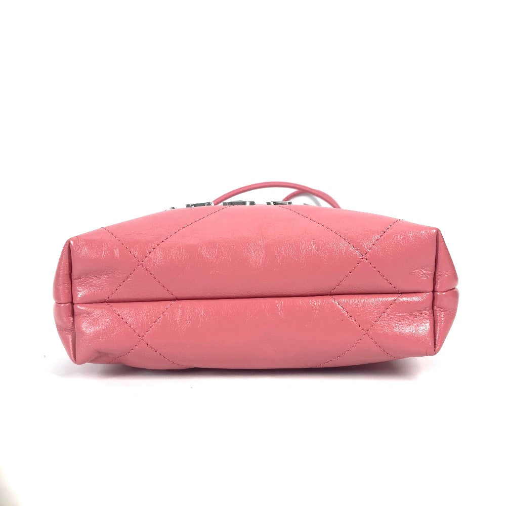 CHANEL AS3980 チェーン シャネル22 ミニハンドバッグ 2WAY チェーン 斜め掛け ショルダーバッグ カーフスキン レディース ピンク