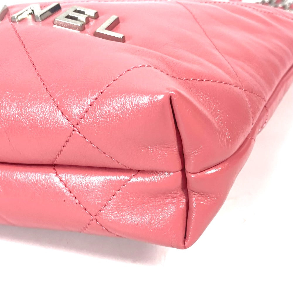 CHANEL AS3980 チェーン シャネル22 ミニハンドバッグ 2WAY チェーン 斜め掛け ショルダーバッグ カーフスキン レディース ピンク