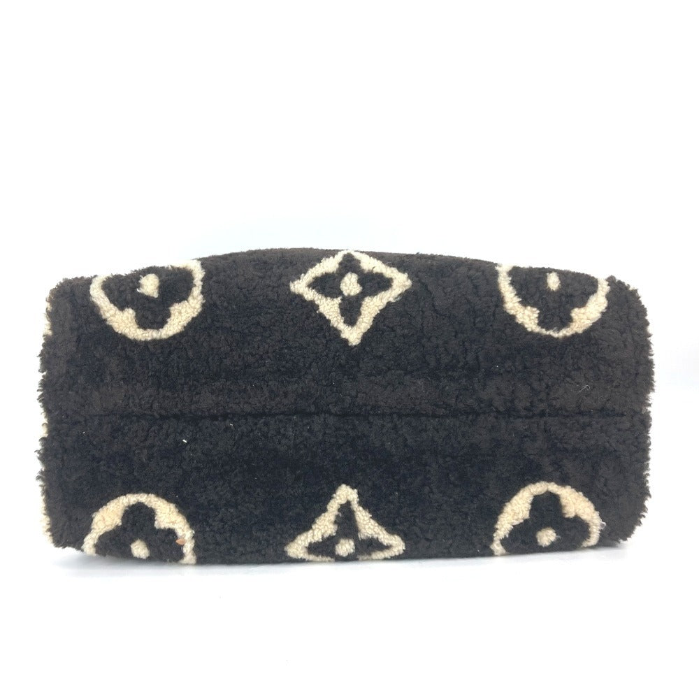LOUIS VUITTON M55420 モノグラム・テディ オンザゴー GM トートバッグ 2WAYバッグ カバン ファー ショルダーバッグ レザー レディース ブラウン