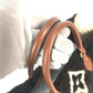 LOUIS VUITTON M55420 モノグラム・テディ オンザゴー GM トートバッグ 2WAYバッグ カバン ファー ショルダーバッグ レザー レディース ブラウン