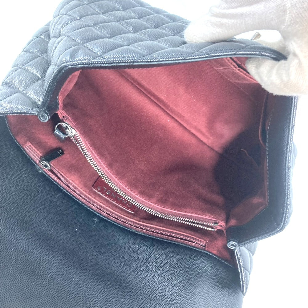 CHANEL A92991 トップハンドル チェーン CC ココマーク キルティング マトラッセ 2WAY ショルダーバッグ 斜め掛け カバン ハンドバッグ キャビアスキン レディース ブラック