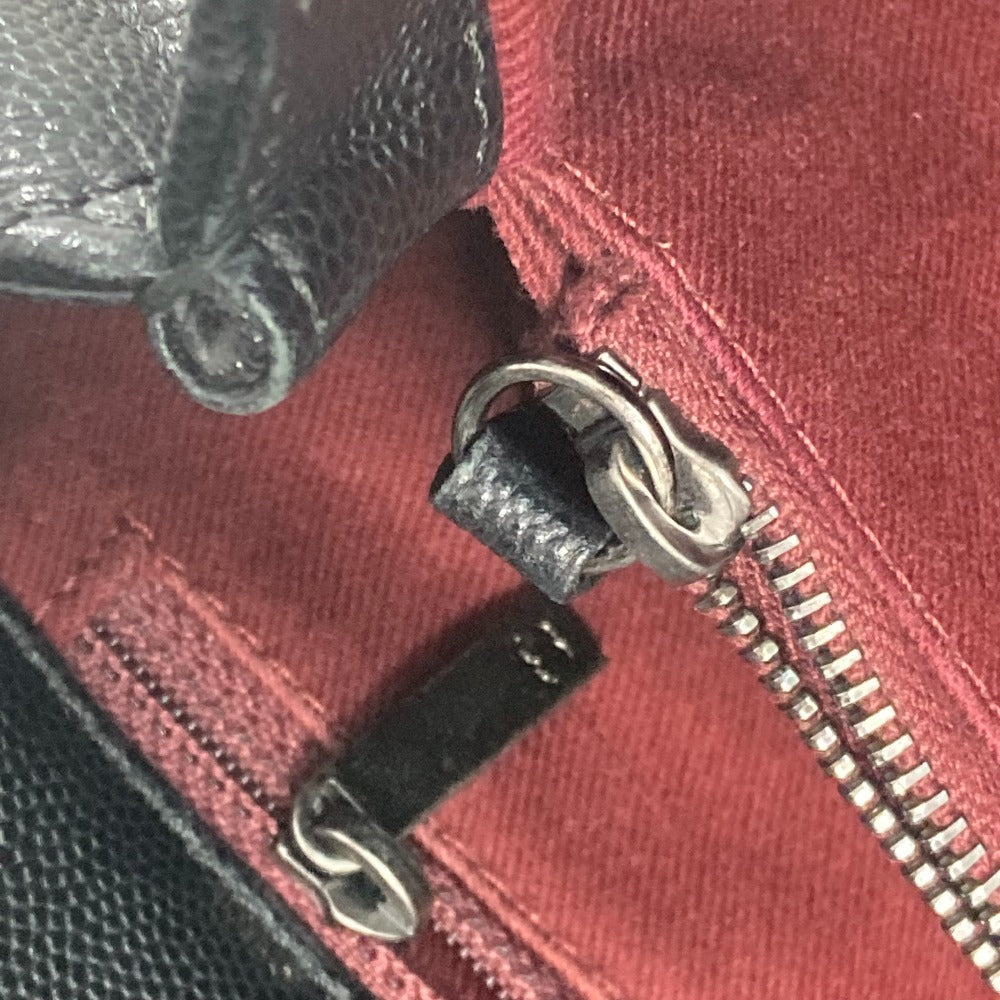 CHANEL A92991 トップハンドル チェーン CC ココマーク キルティング マトラッセ 2WAY ショルダーバッグ 斜め掛け カバン ハンドバッグ キャビアスキン レディース ブラック