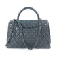 CHANEL A92991 トップハンドル チェーン CC ココマーク キルティング マトラッセ 2WAY ショルダーバッグ 斜め掛け カバン ハンドバッグ キャビアスキン レディース ブラック