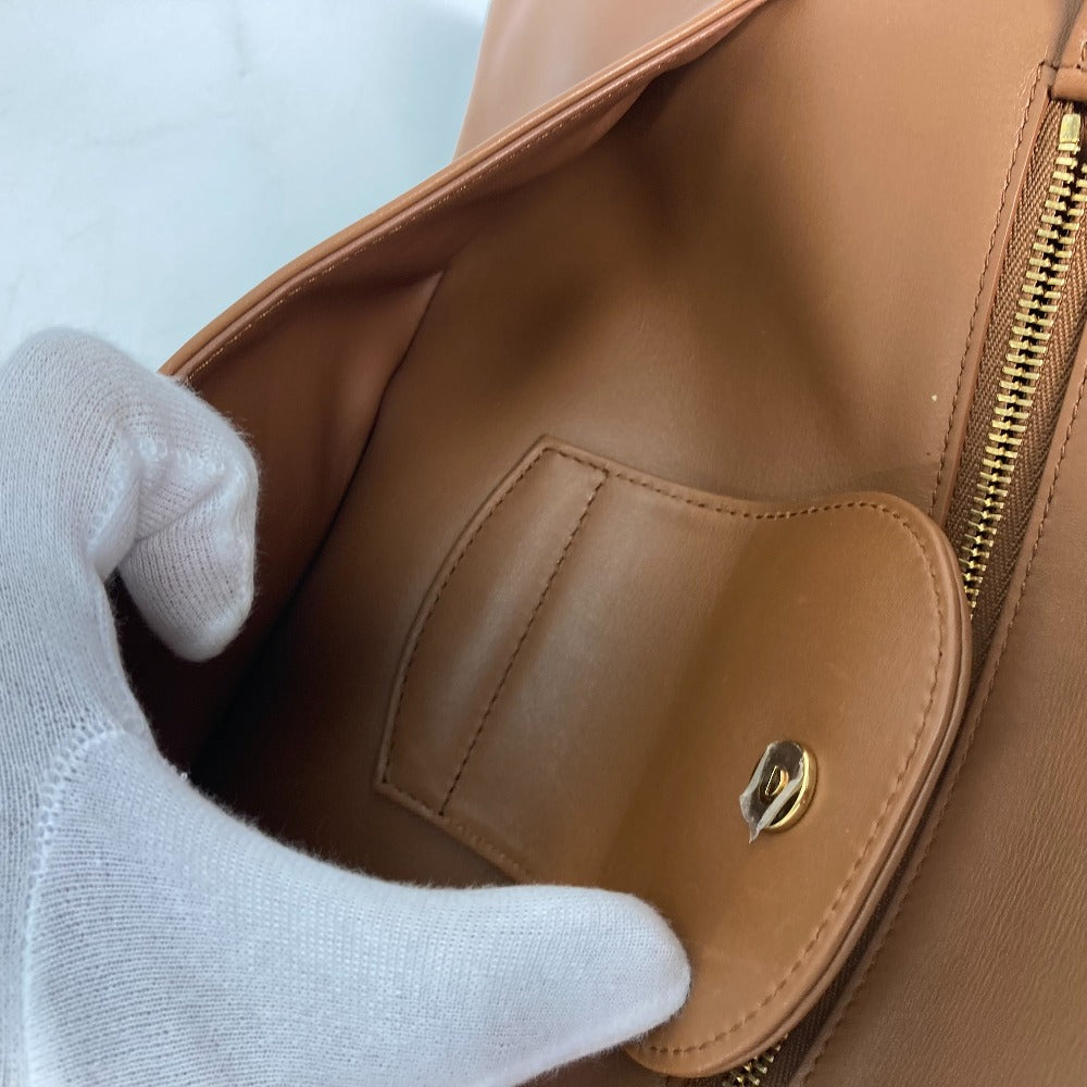 Dior M8641UBBU クラッチバッグ CD DIORDOUBLE ミディアムバッグ 3WAY チェーンショルダーバッグ ハンドバッグ レザー レディース ブラウン