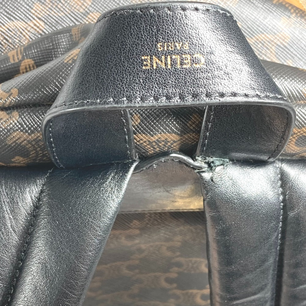 CELINE カバン トリオンフ バックパック リュックサック レザー レディース ブラウン
