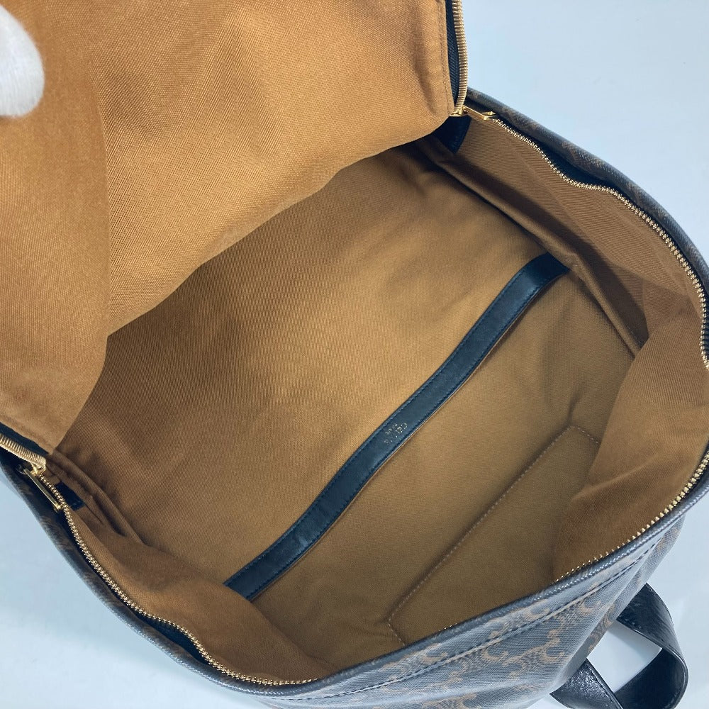CELINE カバン トリオンフ バックパック リュックサック レザー レディース ブラウン