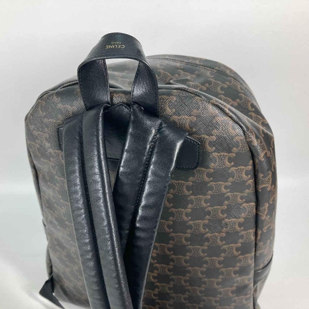 CELINE カバン トリオンフ バックパック リュックサック レザー レディース ブラウン
