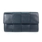 BOTTEGA VENETA 651387 ロングウォレット マキシイントレチャート フラップ 長財布 レザー レディース ブラック