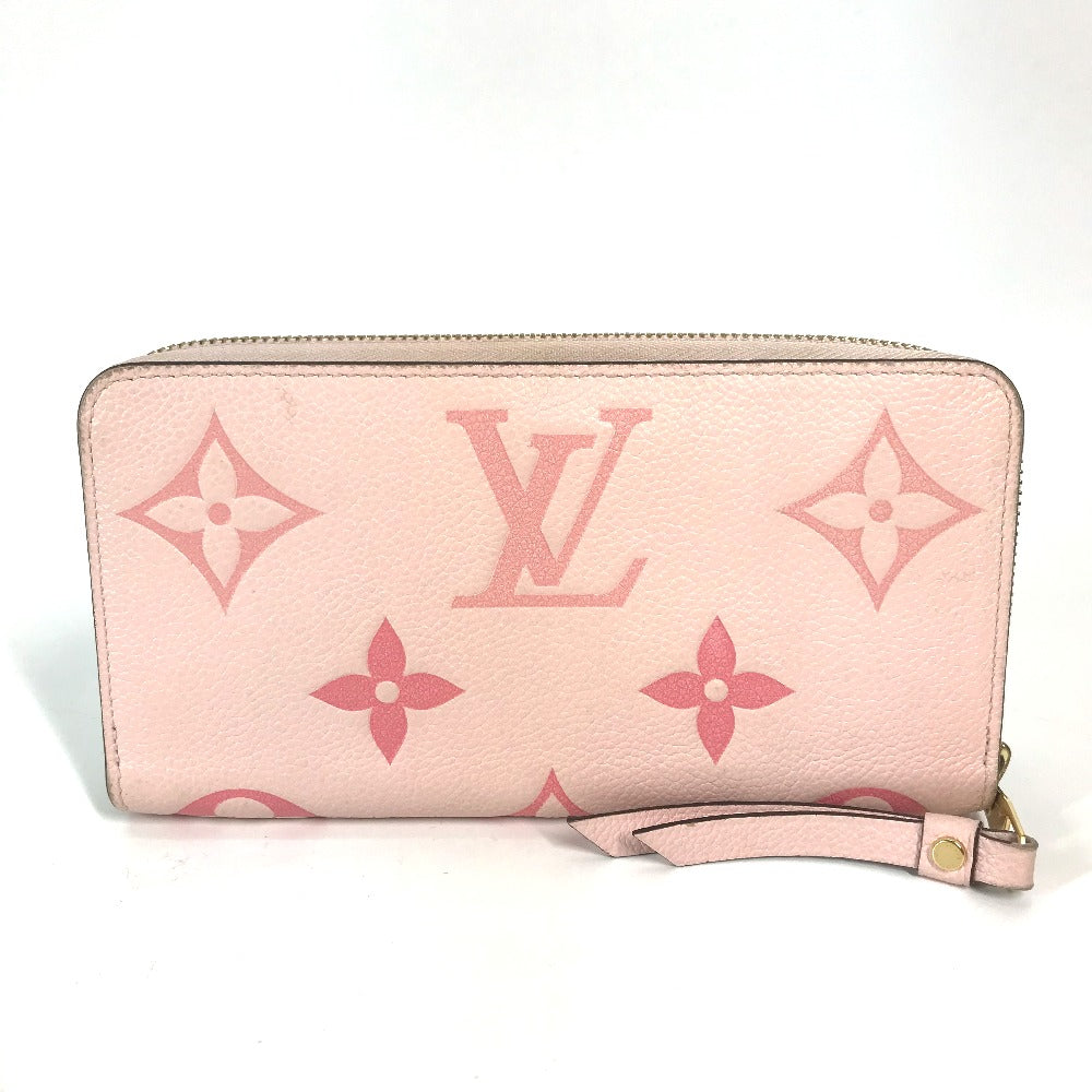 LOUIS VUITTON M80403 モノグラムアンプラント バイ・ザ・プール ジッピーウォレット ラウンドファスナー 長財布 モノグラムアンプラントレザー メンズ ブトンドローズ ピンク