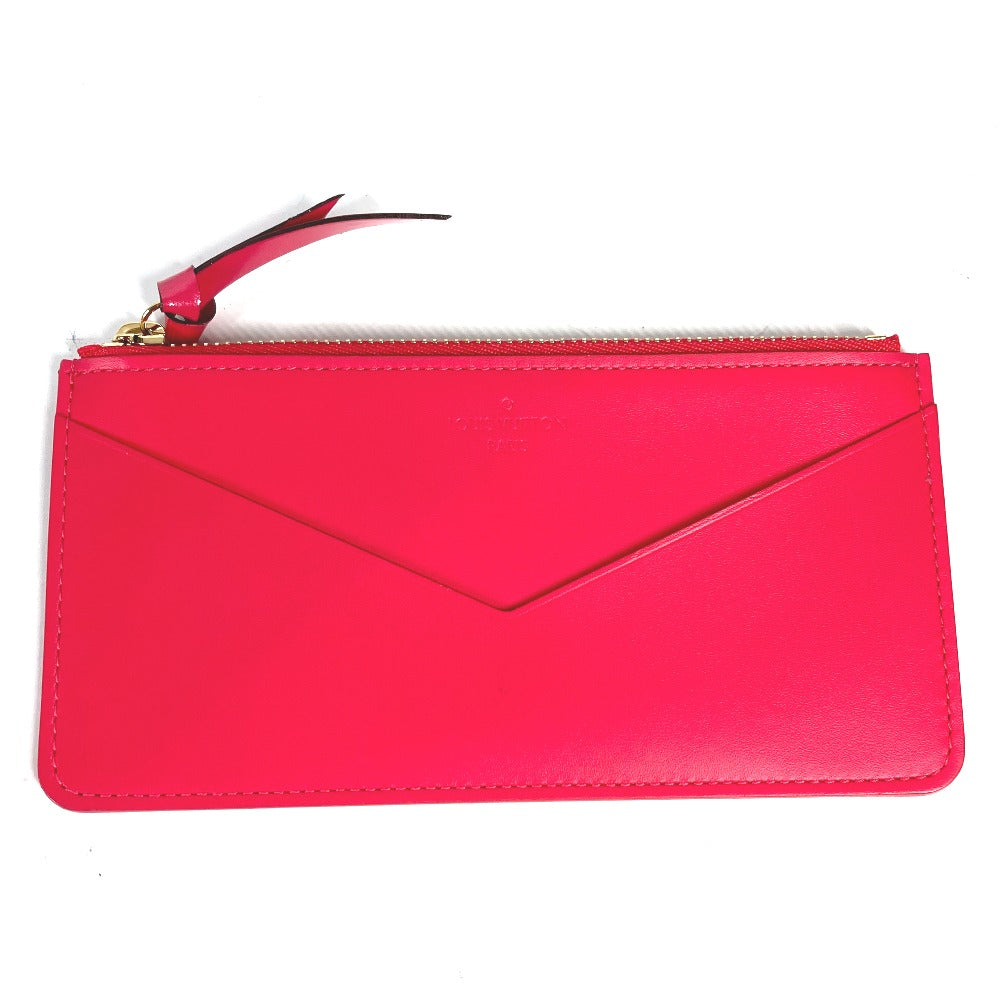 LOUIS VUITTON M61689 Monogram Vernis Portefeuille Jeanne Flap Long Wallet with Coin and Card Case, Monogram Vernis, Women's, Hot Pink