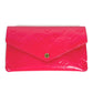 LOUIS VUITTON M61689 Monogram Vernis Portefeuille Jeanne Flap Long Wallet with Coin and Card Case, Monogram Vernis, Women's, Hot Pink