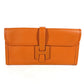 HERMES カバン Hロゴ ジジェ エラン 29 セカンドバッグ クラッチバッグ エプソン レディース オレンジ