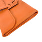 HERMES カバン Hロゴ ジジェ エラン 29 セカンドバッグ クラッチバッグ エプソン レディース オレンジ