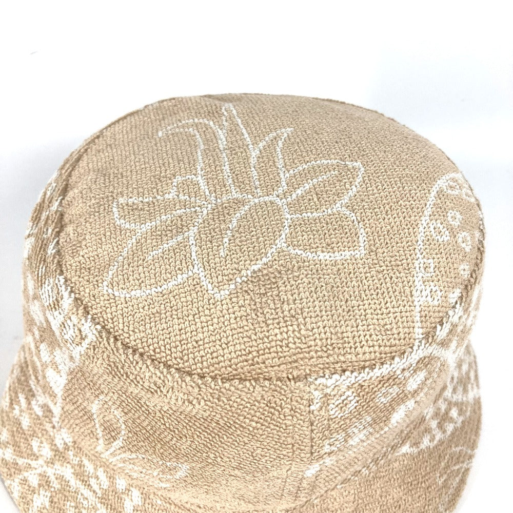 HERMES H231001N パイル ハット 《ジーン》Gene bucket hat ハット帽 帽子 バケットハット ボブハット ハット コットン レディース サーブル / ホワイト ベージュ