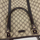 GUCCI 228668 GG Plus Vertical Tote Bag Shoulder Bag PVC/Leather Men's Beige