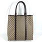GUCCI 228668 GG Plus Vertical Tote Bag Shoulder Bag PVC/Leather Men's Beige