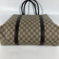 GUCCI 228668 GG Plus Vertical Tote Bag Shoulder Bag PVC/Leather Men's Beige